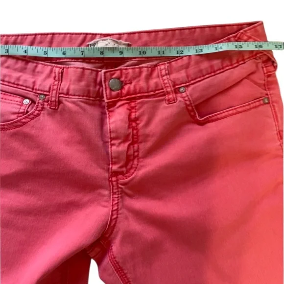 Free People Salmon, Red, orange  Skinny Midrise Jeans by Free People, size 30 - Picture 4 of 7